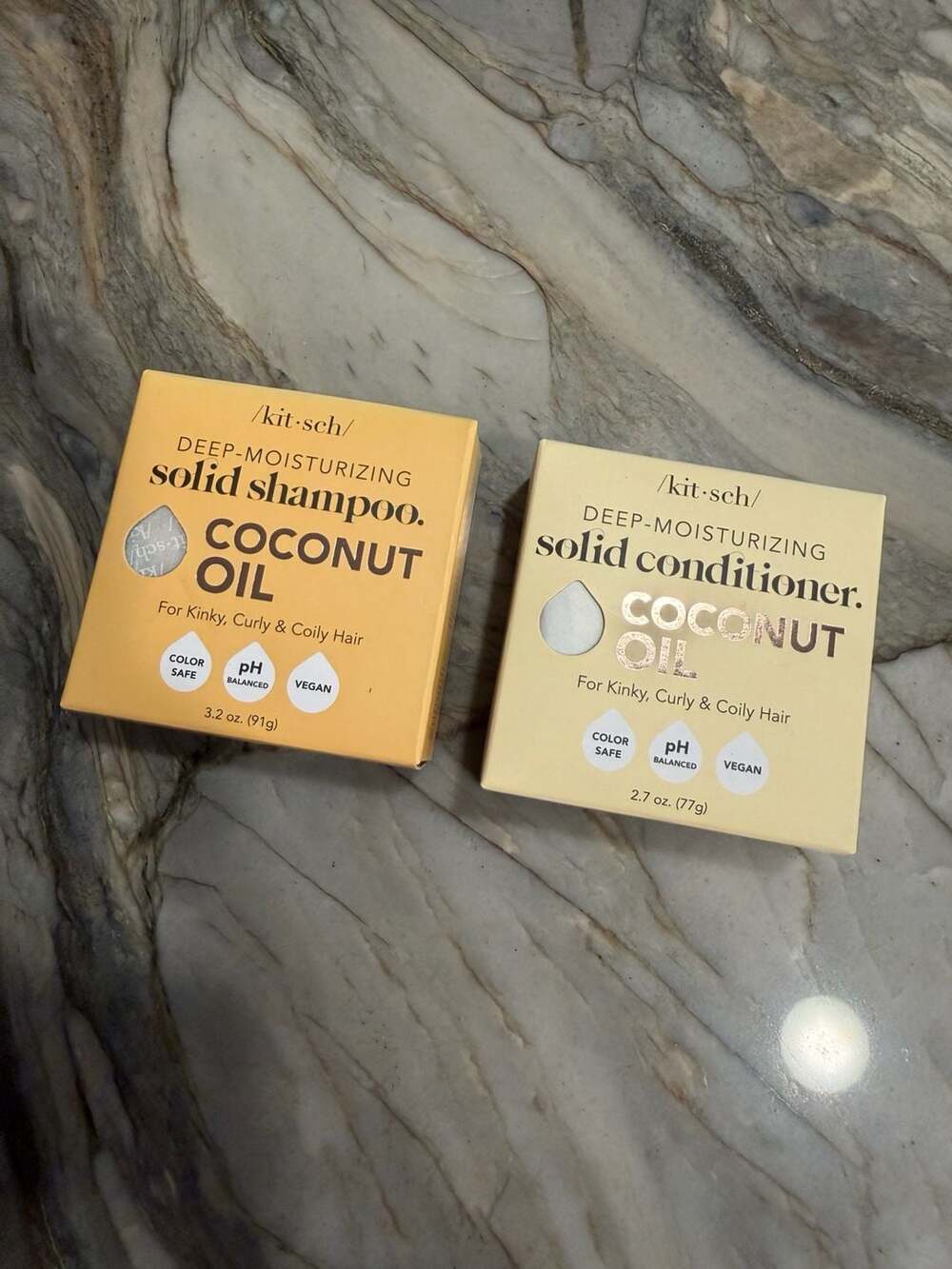 Kitsch Coconut Oil Deep-Moisturizing Solid Shampoo & Conditioner Bar Bundle